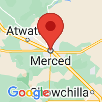 Map of Merced, CA US